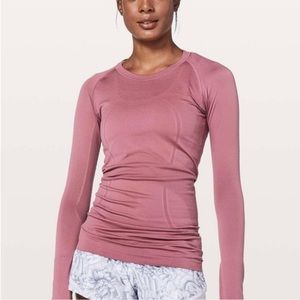 Lulu lemon swiftly tech long sleeve size 4 mauve